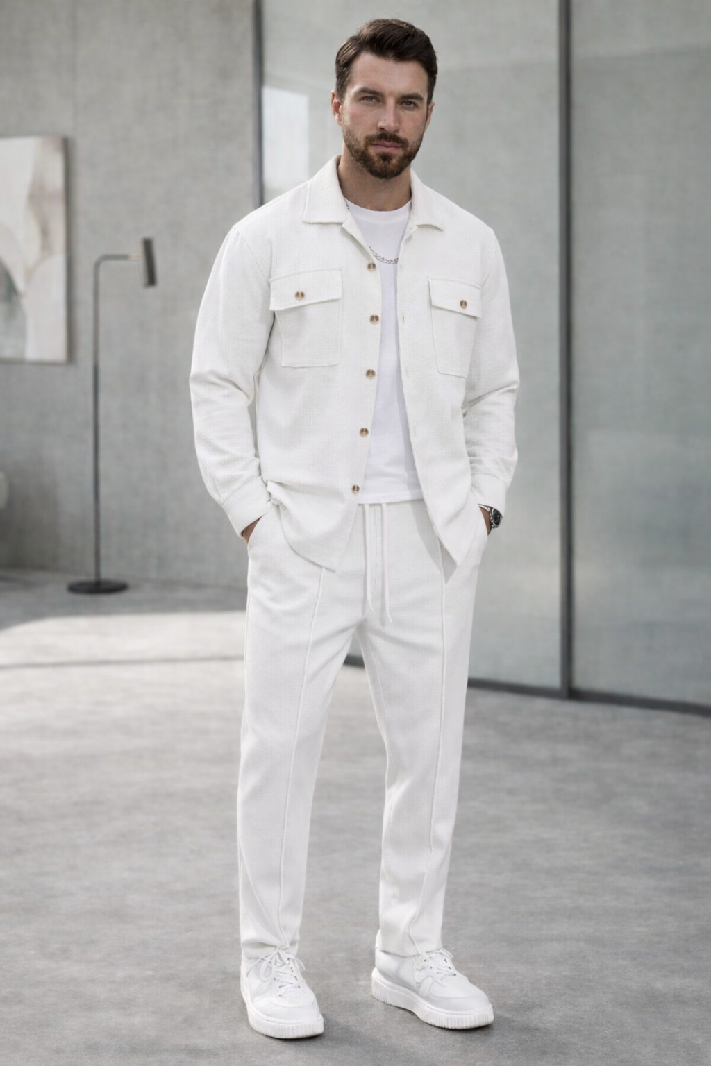 Completo Uomo Casual Elegante 2 Pezzi – Giacca + Pantaloni